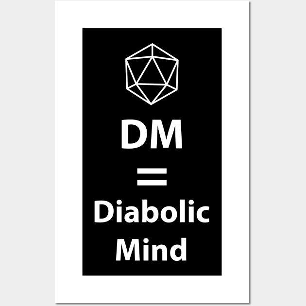 Dungeon Master = Diabolic Mind Wall Art by DigitalCleo